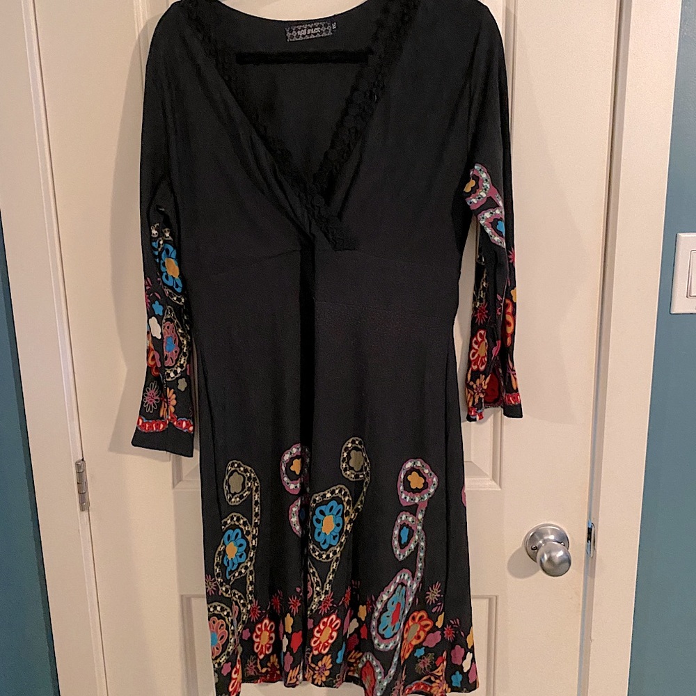 Ice Silk Boho Dress 1XL fits small
